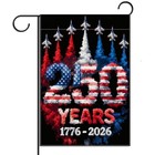 America 250th Anniversary Garden Flag 1776-2026 250 Years Of Birthday American 