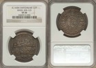 Rare Silver Coin Ca  1650 Switzerland Half Thaler Basel City View Km-123 Ngc Vf