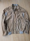Vintage San Giovanni Firenze Suede Leather Jacket Tan Beige Bomber Old Money