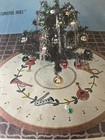 Vintage Rare Bucilla Felt sequin Christmas Tree Skirt    tuneful Noel    Kit 