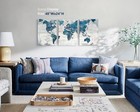 Wall Art For Living Room Office Wall Decor Pictures For Bedroom World Map Art   