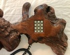Redwood Phone - Classic Genuine California Redwood - At tr Landline Phone  Mint 