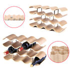 14 Bottle 4-tier Wave Desktop Wine Rack Freestanding Countertop Bottle Holder Us
