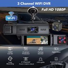 1080p Car Dash Camera Video Dvr Recorder Wifi Front Rear Night Vision Three Cam