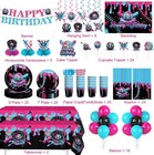 216pcs Baseball Drip Birthday Decorations Tableware Set  Serves 25   No Assembly
