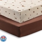 Tado Muslin Baby Crib Sheets 2 Pcs  100  Organic Cotton Crib Sheet For Standa
