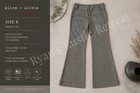 Alice   Olivia Employed Gray Bootcut Dress Pants Size 8 Made Usa Career       Dk