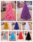 4ft 5ft 6ft 7ft Christmas Tree Undecorated Pink Purple Blue Gold Red Black