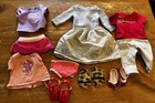 American Girl Doll Clothes Lot     Mostly Ag Outfits  Dresses  Shoes 18    Mixed