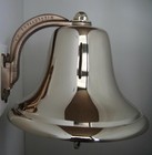 Authentic Five Pound Silicon Bronze United States Navy Ship s Bell   Polished