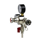 Hfs r  Commercial Co2 Regulator-beer Brewing Kegerator Dual Gauge Shutoff Valve