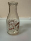 Land O Sun Dairies Miami Beach florida One Pint Milk Bottle Red Pyro 