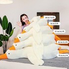 Giant White Goose Plush-75 Inch  Very Huge Body Fat Goose Stuffed Animal  6 Foot