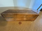 Vintage Wheeler   Wilson Sewing Notions Wooden Box  Original Felt Inside