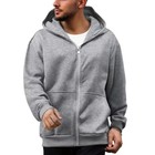 Men s 2-in-1 Backpack Hoodie Travel Zip Up Sweatshirt Built-in Bag Jacket