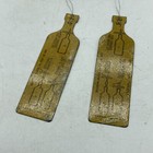 2x Antique Jr Watkin s Vanilla Tin Litho Advertising Needle Threader C  1900s 17