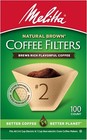  2 Cone Coffee Filters  Unbleached Natural Brown 100 Total Filters   Usa
