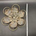 Vintage Metal Flower Wall Art Hanging 3d