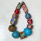 Lot Of 14 Various Types   Styles Antique Venetian Glass African Trade Beads