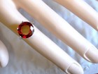 Red Lab Ruby  - Size 10 Ring -  925 Sterling Silver 13mm Usa Made 10ct