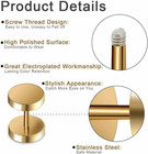 Stainless Steel Dot Stud Earrings Flat Round Disc Studs Jewelry For Men Women