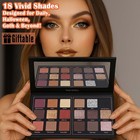 Matte Eyeshadow Palette Pro 18 Colors Pigmented Shimmer Glitter Eye Shadow Pa   