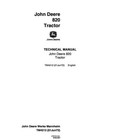 John Deere 820 Tractor Service Manual Repair Shop Technical Book
