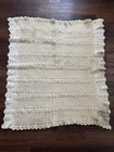 Crochet Afghan Throw Blanket Reversible Soft Yellows And White Beige