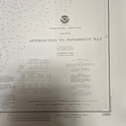 1983 Noaa Chart 13303 Maine Approaches To Penobscot Bay 36in X 48in