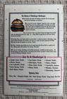 Vintage 1998 Cheeburger Menu Sanibel Island Ft Myers Fl Diner 50s Style   