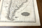 Original Antique Map Ca  1840  south America  By Samuel Walker   Boynton Boston