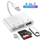 4 In 1 Otg Adapter Usb3 0 Flash Drive Sd tf Card Reader For Iphone14-6 ipad Us    