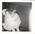 3 Vintage Photos Family Christmas Presents Girl Doll 1955 1956