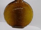 Vintage Arthur Singer Sparrowhawk Bird Amber Glass Bottle Clevenger Brothers
