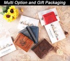 Airtag Passport Holder Leather Rfid Blocking For Travel Black