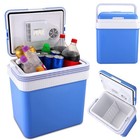 24l Car Portable Freezer Fridge Camping Travel Refrigerator Mini Cooler 12v