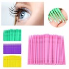 100 pk Dental Micro Applicator Disposable Swab Mascara Wand Makeup Eyelash Brush