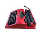 Olivetti Valentine 110 Red Bucket Typewriter Vintage Retro Antique With Case