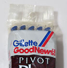 Vtg 1989 Gillette Good News Pivot Plus 10 Pack Disposable Razors Movie Prop Nos