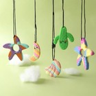 Bpa-free Silicone Baby Teether Cartoon Necklace Pendant Teething Toy For Newborn