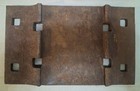 5 Pc Lot  Heavy Iron Railroad Plate 13  X 8    4 Railroad Spikes  Free Shipping 
