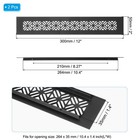 2pcs 12x2  Door Air Vent Cover Heavy Duty Grille Ventilation Black