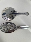 Antique Silver Plated Vanity Set Hand Mirror And Hair Brush Denmark