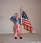 8  Uncle Sam Collectible Figure Charlee Flatt B Natural Extra Hands