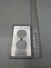 Vintage Reclaimed Brushed Stainless Outlet Cover Plate Ga33