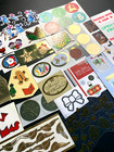 Big Lot Christmas Holiday Xmas Foil Vintage And New Sticker Mods Gold Metallic