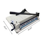 Hfs r  Heavy Duty Guillotine Paper Cutter 17  Commercial Metal Base A3 Trimmer