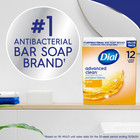 Dial Antibacterial Deodorant Soap  Advanced Clean Gold  4 Oz  12 Bars  Bulk Pack