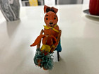 Antique Schuco Germany Us Zone Tin Wind-up Dancing Mouse 1940   s Rare With Key