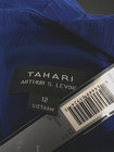 Tahari Arthur S  Levine Women Dress 12 Designer Royal Blue Lined Luxury New  125